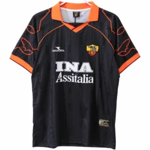 AS Roma Camiseta 2000 Tercera Negra - Camiseta As Roma | escamisetasfutbol