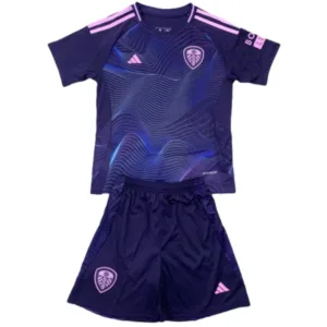 Leeds United Niños Conjunto 2024 2025 Tercera Azul - Tuta Leeds United Niños | escamisetasfutbol