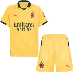 AC Milan Conjunto 2025 2026 Tercera Amarillo - Maglia Ac Milan | escamisetasfutbol