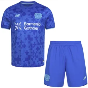 Bayer 04 Leverkusen Conjunto 2025 2026 Tercera Azul - Bayer 04 Leverkusen Equipacion | escamisetas-futbol.com