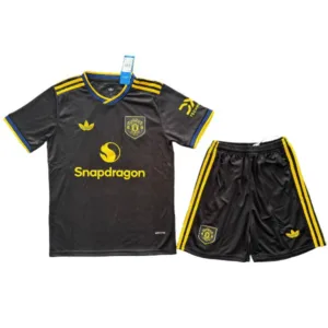 Manchester United Conjunto 2025 2026 Tercera Negro - Maglia Manchester United | escamisetasfutbol