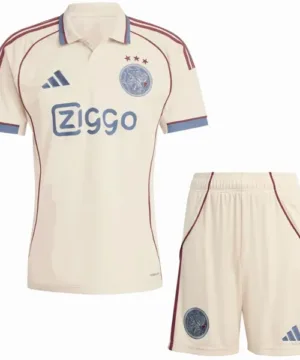 Ajax Niños Conjunto 2025 2026 Tercera Amarillo - Ajax Niños Barata | escamisetasfutbol