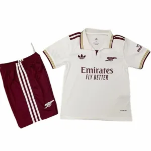 Arsenal Niños Conjunto 2025 2026 Tercera Blanco - Equipacion Arsenal Niños | escamisetasfutbol