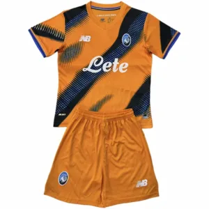 Atalanta BC Niños Conjunto 2025 2026 Tercera Naranja - Atalanta BC Niños Barata | escamisetasfutbol
