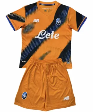 Atalanta BC Niños Conjunto 2025 2026 Tercera Naranja - Atalanta BC Niños Barata | escamisetasfutbol