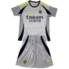 SL Benfica Niños Conjunto 2024 2025 Tercera Gris - Tuta SL Benfica Niños | escamisetasfutbol