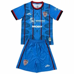 Cagliari Calcio Niños Conjunto 2025 2026 Tercera Azul - Tuta Cagliari Calcio Niños | escamisetasfutbol