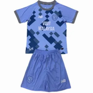 Cardiff City Niños Conjunto 2024 2025 Tercera Azul - Tuta Cardiff City Niños | escamisetasfutbol