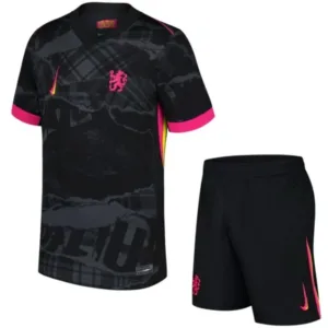 Chelsea Niños Conjunto 2024 2025 Tercera Negro - Equipacion Chelsea Niños | escamisetasfutbol