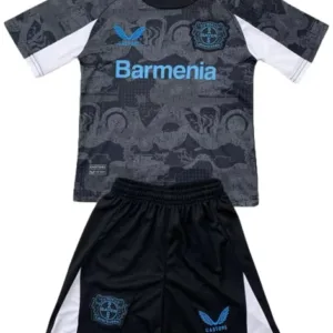 Bayer 04 Leverkusen Niños Conjunto 2024 2025 Tercera Negro - Tuta Bayer 04 Leverkusen Niños | escamisetasfutbol