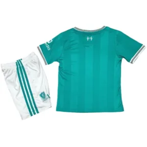 Liverpool Niños Conjunto 2025 2026 Tercera Verde - Equipacion Liverpool Niños | escamisetasfutbol