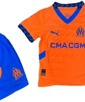 Marsella Niños Conjunto 2024 2025 Tercera Naranja - Tuta Marsella Niños | escamisetasfutbol