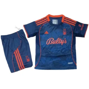Nottingham Forest Niños Conjunto 2025 2026 Tercera Azul - Tuta Nottingham Forest Niños | escamisetasfutbol