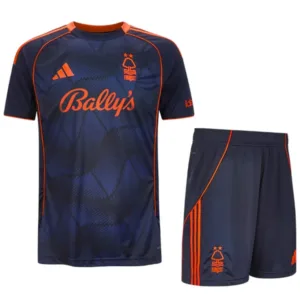 Nottingham Forest Niños Conjunto 2025 2026 Tercera Azul - Tuta Nottingham Forest Niños | escamisetasfutbol