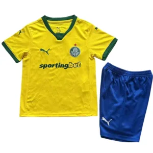 SE Palmeiras Niños Conjunto 2025 2026 Tercera Amarillo - Tuta SE Palmeiras Niños | escamisetasfutbol