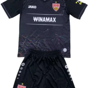 VfB Stuttgart Niños Conjunto 2024 2025 Tercera Negro - Tuta VfB Stuttgart Niños | escamisetasfutbol