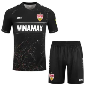 VfB Stuttgart Niños Conjunto 2024 2025 Tercera Negro - Tuta VfB Stuttgart Niños | escamisetasfutbol