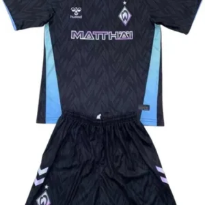 Werder Bremen Niños Conjunto 2024 2025 Tercera Negro - Tuta Werder Bremen Niños | escamisetasfutbol