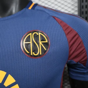AS Roma Camiseta Edición Jugadores 2024 2025 Tercera Azul - Camiseta As Roma | escamisetasfutbol