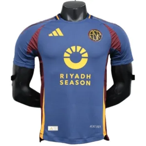AS Roma Camiseta Edición Jugadores 2024 2025 Tercera Azul - Camiseta As Roma | escamisetasfutbol