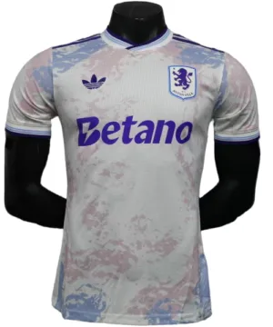 Aston Villa Camiseta Edición Jugadores 2025 2026 Tercera Blanca - Camiseta Aston Villa | escamisetasfutbol