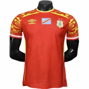 Congo Camiseta Edición Jugadores 2026 Tercera Roja - Camiseta Congo | escamisetasfutbol
