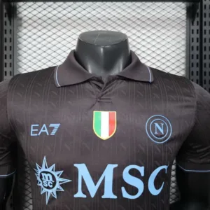 SSC Napoli Camiseta Edición Jugadores 2025 2026 Tercera Negra - Camiseta Serie A SSC Napoli | escamisetasfutbol