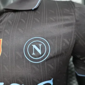 SSC Napoli Camiseta Edición Jugadores 2025 2026 Tercera Negra - Camiseta Serie A SSC Napoli | escamisetasfutbol