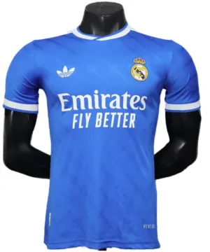 Real Madrid Camiseta Edición Jugadores 2025 2026 Tercera Azul - Camiseta Real Madrid | escamisetasfutbol