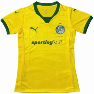 SE Palmeiras Mujer Camiseta 2025 2026 Tercera Amarilla - Camisetas De Futbol Personalizadas | escamisetasfutbol