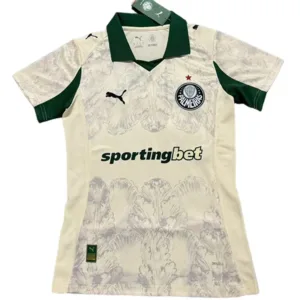 SE Palmeiras Mujer Camiseta 2025 2026 Tercera Amarilla - Camisetas De Futbol Personalizadas | escamisetasfutbol