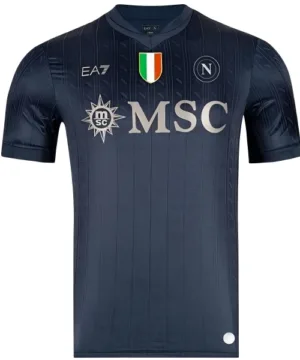 SSC Napoli Camiseta 2025 2026 Tercera Negra - Camiseta Serie A SSC Napoli | escamisetasfutbol