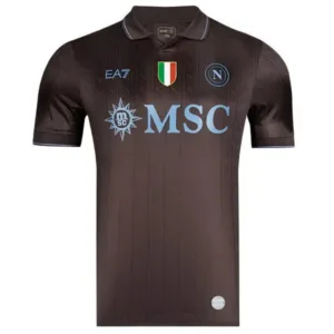 SSC Napoli Camiseta 2025 2026 Tercera Negra - Camiseta Serie A SSC Napoli | escamisetasfutbol