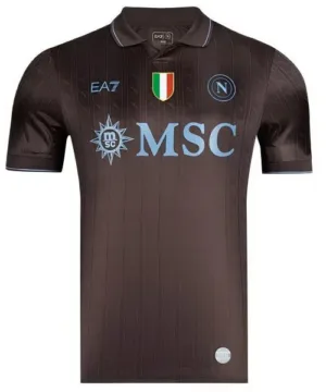SSC Napoli Camiseta 2025 2026 Tercera Negra - Camiseta Serie A SSC Napoli | escamisetasfutbol