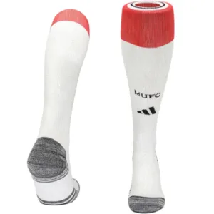 Manchester United Niños Calcetines 2026 2027 Casa Blanco - Equipacion Manchester United Niños | escamisetasfutbol