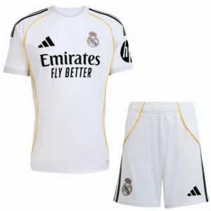 Real Madrid Conjunto 2025 2026 Casa Blanco - Maglia Real Madrid | escamisetasfutbol