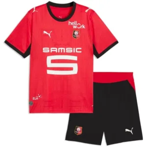 Stade Rennais Conjunto 2026 2027 Casa Rojo - Equipacion Stade Rennais | escamisetasfutbol