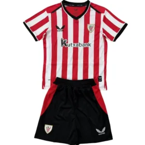 Athletic Bilbao Niños Conjunto 2026 2027 Casa Rojo - Equipacion Athletic Bilbao Niños | escamisetasfutbol