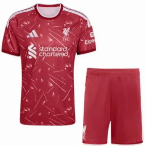 Liverpool Niños Conjunto 2026 2027 Casa Rojo - Equipacion Liverpool Niños | escamisetasfutbol