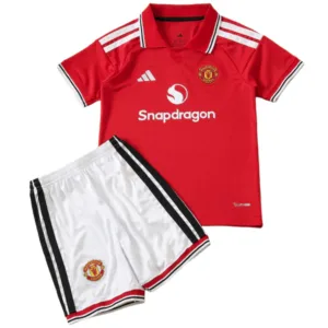 Manchester United Niños Conjunto 2026 2027 Casa Rojo - Equipacion Manchester United Niños | escamisetasfutbol