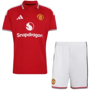 Manchester United Niños Conjunto 2026 2027 Casa Rojo - Equipacion Manchester United Niños | escamisetasfutbol