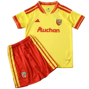 RC Lens Niños Conjunto 2026 2027 Casa Amarillo - RC Lens Niños Barata | escamisetasfutbol