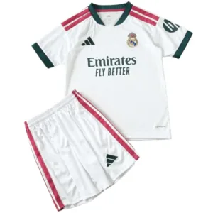 Real Madrid Niños Conjunto 2026 2027 Casa Blanco - Real Madrid Niños Barata | escamisetasfutbol
