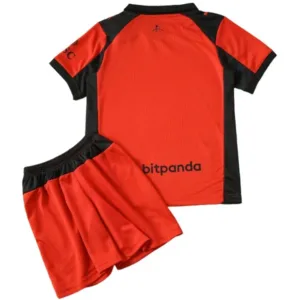 AC Milan Niños Conjunto 2025 2026 cuarta Rojo - AC Milan Niños Barata | escamisetasfutbol