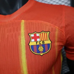 FC Barcelona Camiseta Edición Jugadores 2025 2026 Especial Naranja - Camiseta Barcelona | escamisetasfutbol