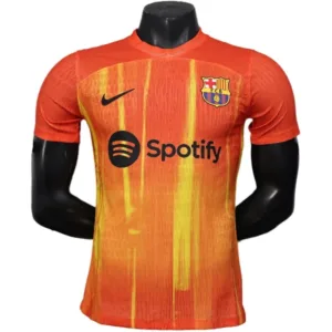 FC Barcelona Camiseta Edición Jugadores 2025 2026 Especial Naranja - Camiseta Barcelona | escamisetasfutbol