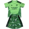 Arsenal Niños Conjunto 2026 2027 Portero Verde - Equipacion Arsenal Niños | escamisetasfutbol