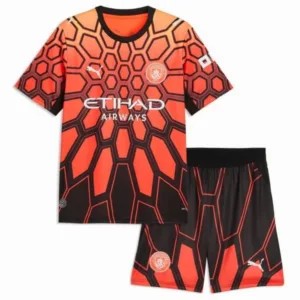 Manchester City Niños Conjunto 2026 2027 Portero Naranja - Equipacion Manchester City Niños | escamisetasfutbol