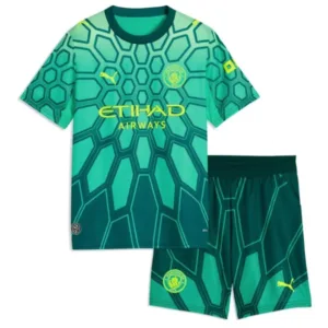 Manchester City Niños Conjunto 2026 2027 Portero Verde - Equipacion Manchester City Niños | escamisetasfutbol