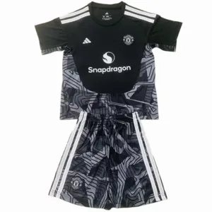Manchester United Niños Conjunto 2026 2027 Portero Negro - Equipacion Manchester United Niños | escamisetasfutbol
